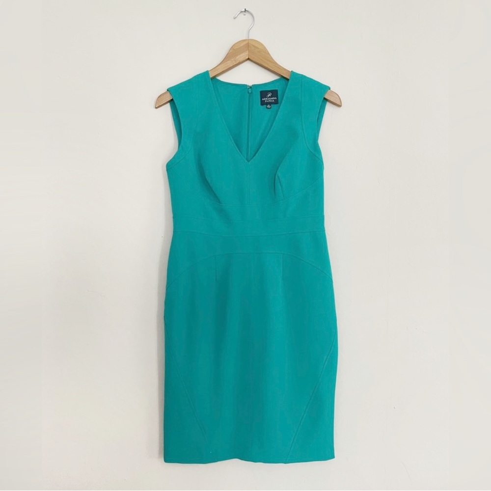 Adrianna Papell emerald green dress petite